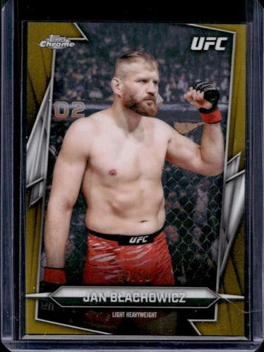 2026 Topps Chrome UFC Jan Blachowicz Gold Refractor #/50