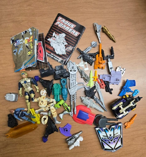 Broken Vintage Toys, Extra Pieces, Weapons, Transformers, G.I Joe, Misc