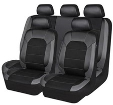 Car Seat Covers Full Set Universal Fit Leather Sport Style For Cars Suvs