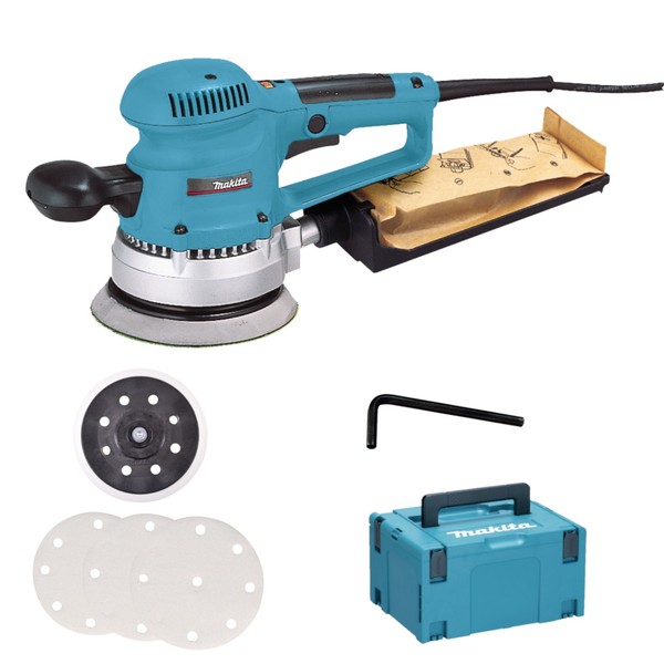 Makita BO6030JX Exzenterschleifer Im Makpac Gr. 3, 310 W, 150 Mm-image