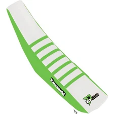 DCOR - 30-20-479 - Factory Reinforced Seat Cover, Green/White/Green Ribs