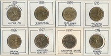 Australia: 1992-1998 $1 Commemorative 8 Coin Collection inc Scarce 1992 Olympics