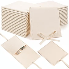 YQQYG 30 Pcs Microfiber Jewelry Pouch with Band 8x8 cm, Jewelry Gift Bags, Sm...