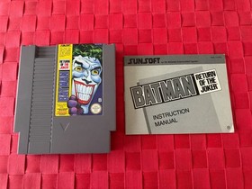 BATMAN RETURN OF THE JOKER  !!!!! NINTENDO NES - AVEC BOITE D'ORIGINE - NOTICE