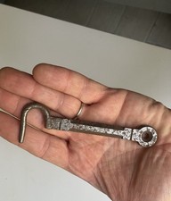 crochet ancien fer forge pour porte armoire etagere meuble volet long 10,9 cm
