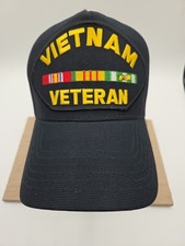 Eagle Crest Vietnam Veteran Hat Snapback Cap USA Made Midnight Blue