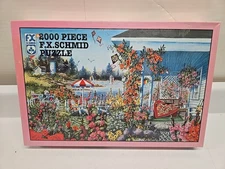 Vintage FX Schmid 2000 Pc Puzzle Summer Memories By Diane Phalen NIP