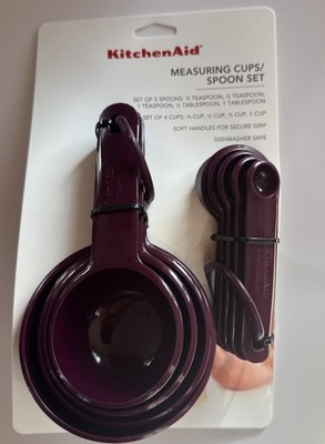 Kitchen Aid 4 Cup & 5 Spoon Measuring Set - Beet Root (Darker Purple) KQ475OHBRA