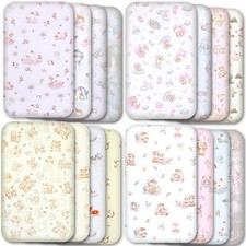 Next to Me Crib Sheets 4-Pack – 100% Cotton Fitted Sheets (83 x 50 cm) Multibuy