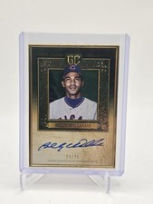 Billy Williams 2025 Topps Gilded Gold Framed Hall Of Famers Auto 21/25