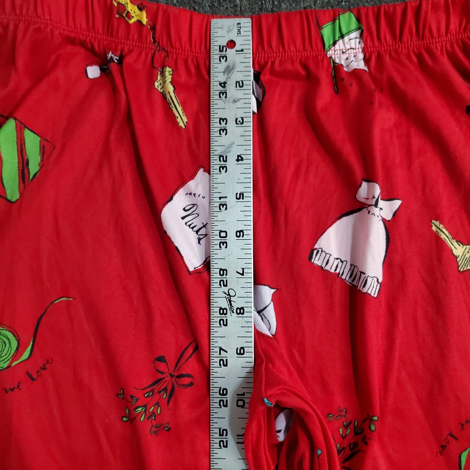 Kate Spade Pajamas Set Womens Sz Medium Red Long Sleeve Things We Love Christmas thumbnail 21