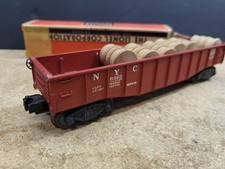 Lionel 6462 Red NYC Gondola with Barrels, 7/ 3/ 15 Ship