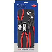 Draper 25017 KNIPEX 00 20 10 Power Set, 1x 02 01 180, 1x 87 01 250, 1x 74 01 160