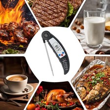 Digital Meat Thermometer Instant Read Foldable Probe BBQ Kitchen Cooking