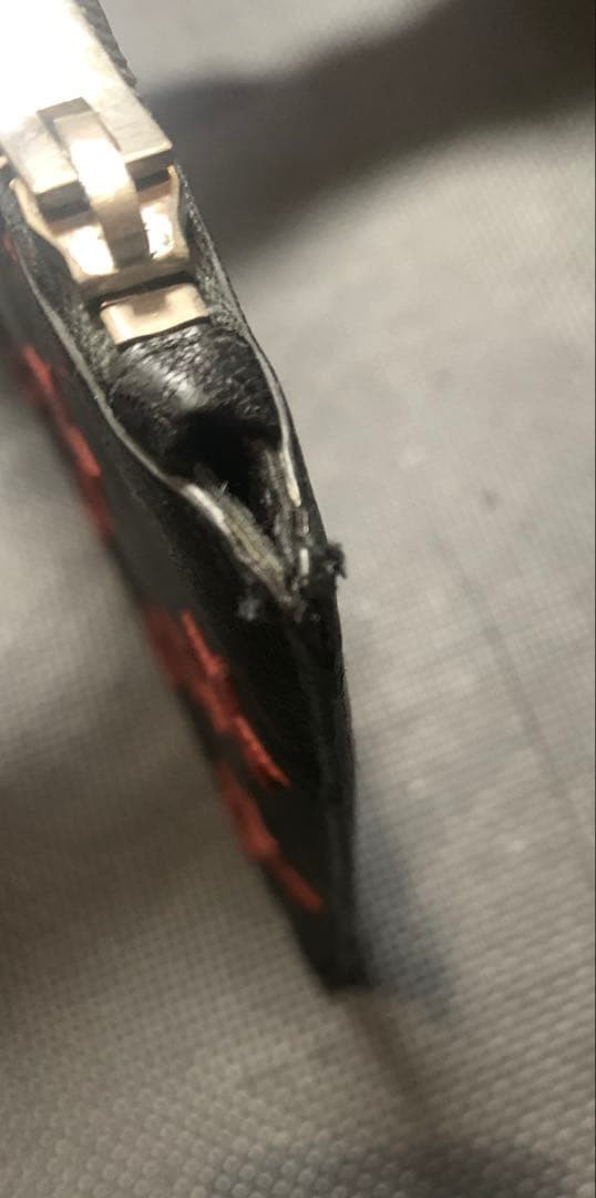 Authentic Saint Laurent Red Star Pattern Black Le… - image 17