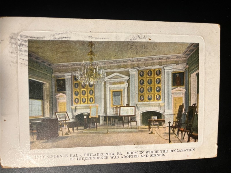 Early Independence Hall Postcard Circa 1911