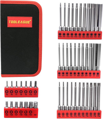 47PCS Hex Head Allen Wrench Drill Bit Set Metric and Sae,Alan Wrench Key Power D
