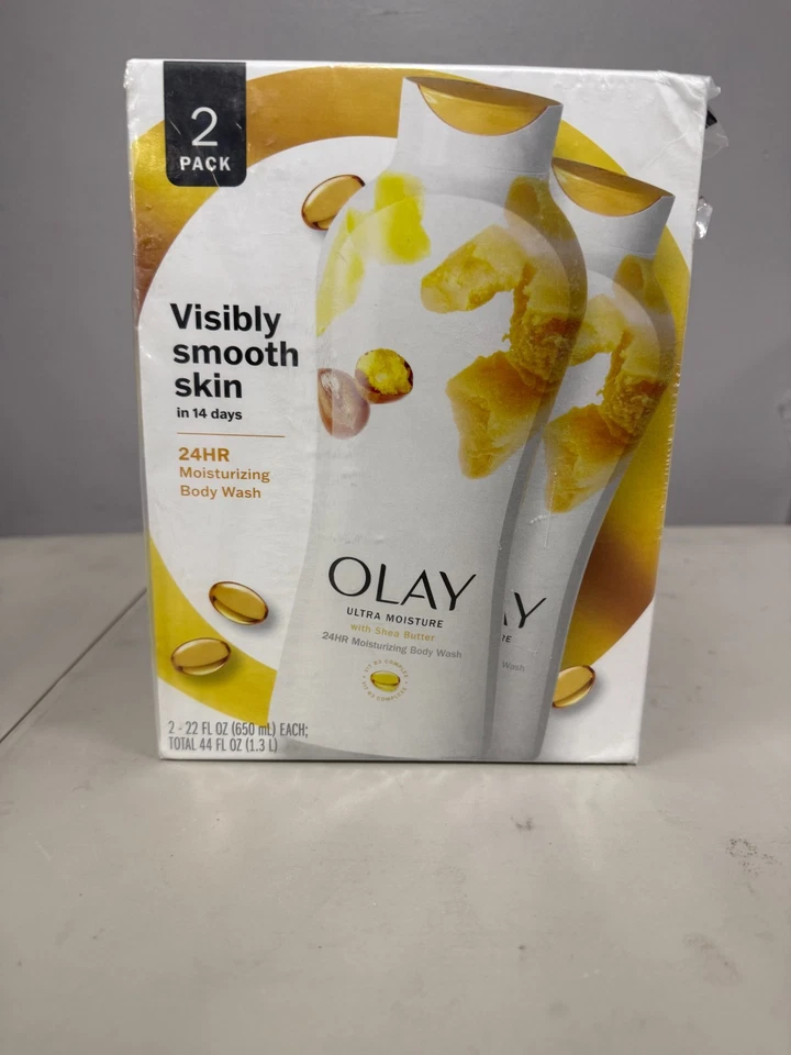(2) Packungen Olay Ultra Feuchtigkeit Duschgel mit Sheabutter 22 fl oz jede Flasche - Bild 1 von 1