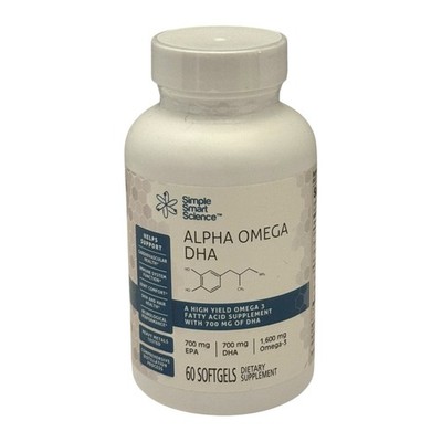 Simple Smart Science Alpha Omega DHA - Dietary Supplement - 60 Capsules