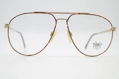Lunettes Vintage LUXOTTICA 1160 Or Cuivre Oval Cadre De Lunettes - Photo 1/4