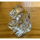 Vintage Saint-Louis France Crystal Swirl Paperweight - Signed St. Louis Glass