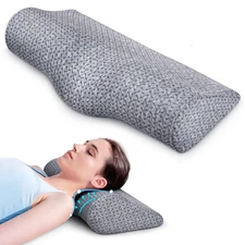 Cervical Neck Pillows for Pain Relief Sleeping, High-Density Memory Foam Pill...