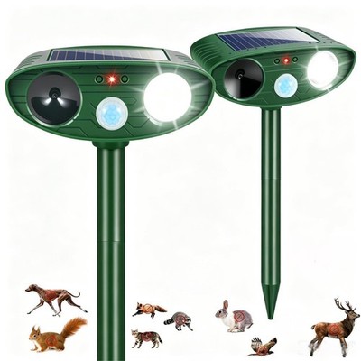 2026 Sonic Fortress Pro Deer Repellent,Cat Deterrent Squirrel Rabbit Racoon R...