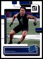 Terrel Bernard Rookie 2022 Donruss #397 Buffalo Bills
