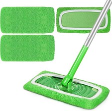 Reusable Microfiber Mop Pads Compatible with Swiffer Sweeper, 3 Pack Dry Sweepin