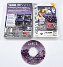 AREA 51 COMPLETE CIB 1996 Reg Card VGC Disc Authentic Sega Saturn