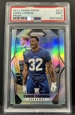 Chris Carson RC 2017 Panini Silver Prizm Rookie PSA 9  Seattle Seahawks