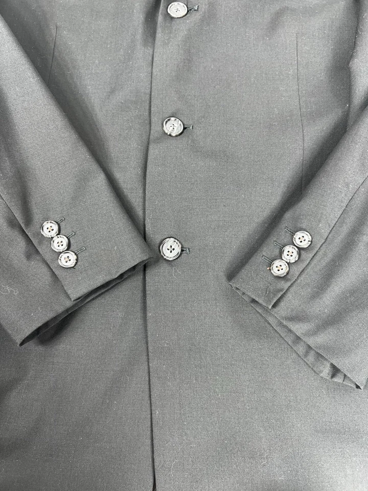 Blazer 40R Giorgio Cosani Super 100s Chaqueta de Lana Abrigo Deportivo Negro Hombres Foto 3 de 4