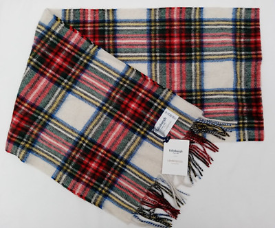 Edinburgh 100 % Lammwolle Stewart Schal Stewart (hellbraun) - Neu mit Etikett