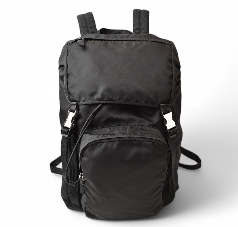 PRADA ブラック バックパックv135 PRADA Backpack/Backpack Day Bag Nylon Black V135 | eBay