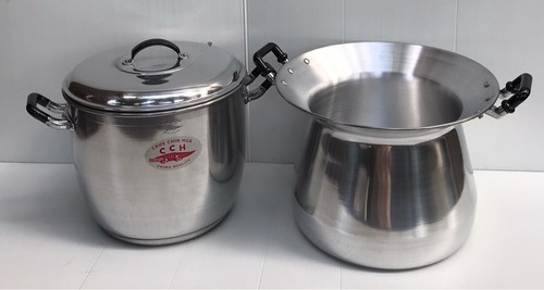 Thai Traditional Crocodile Brand Aluminum Cookware Vintage Steamer Pot Size 24cm - Picture 3 of 17