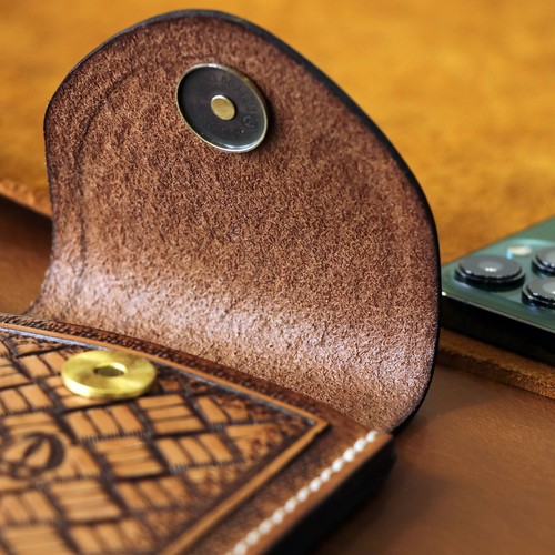 Étui pour téléphone intelligent en cuir fait main TOURBON étui ceinture support 7" téléphone pour cadeau États-Unis - Photo 17 sur 24