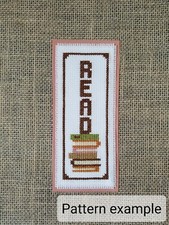 Counted Cross Stitch Read Books Bookmark Pattern