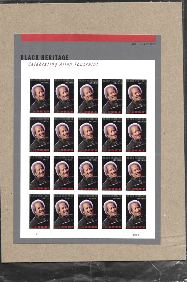 ALLEN TOUSSAINT 2025 US #5957 CELEBRATING BLACK HERITAGE NIP FOREVER STAMP SHEET - Image 4 of 4