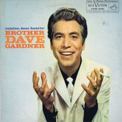Brother Dave Gardner Rejoice, Dear Hearts! NEAR MINT RCA Victor Vinyl LP