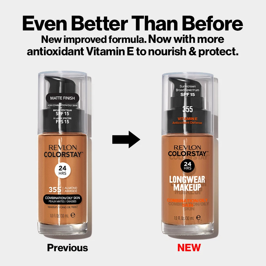 Revlon Colorstay Foundation 24HRs combination/oily - 30ml **Choose Your Shades** - Image 2 of 3