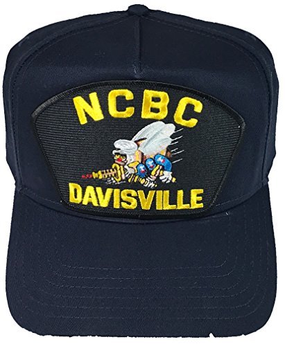 帽子 SEESEE RC950PC SEE SEE NAVY URBS NAVAL MOBILE CONSTRUCTION NCBC DAVISVILLE HAT - NAVY BLUE-Veteran