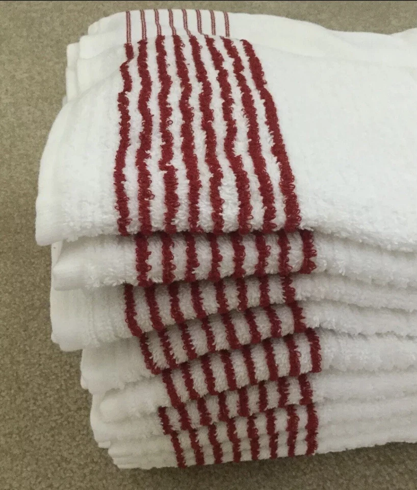 Authentic Wincraft Tour Caddy Golf Towel Red Striped 44” X 22” Tiger Woods