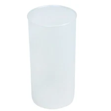 12 PCS Candle Holders Clear Plastic Frosted Tealight Candle Holders dozen