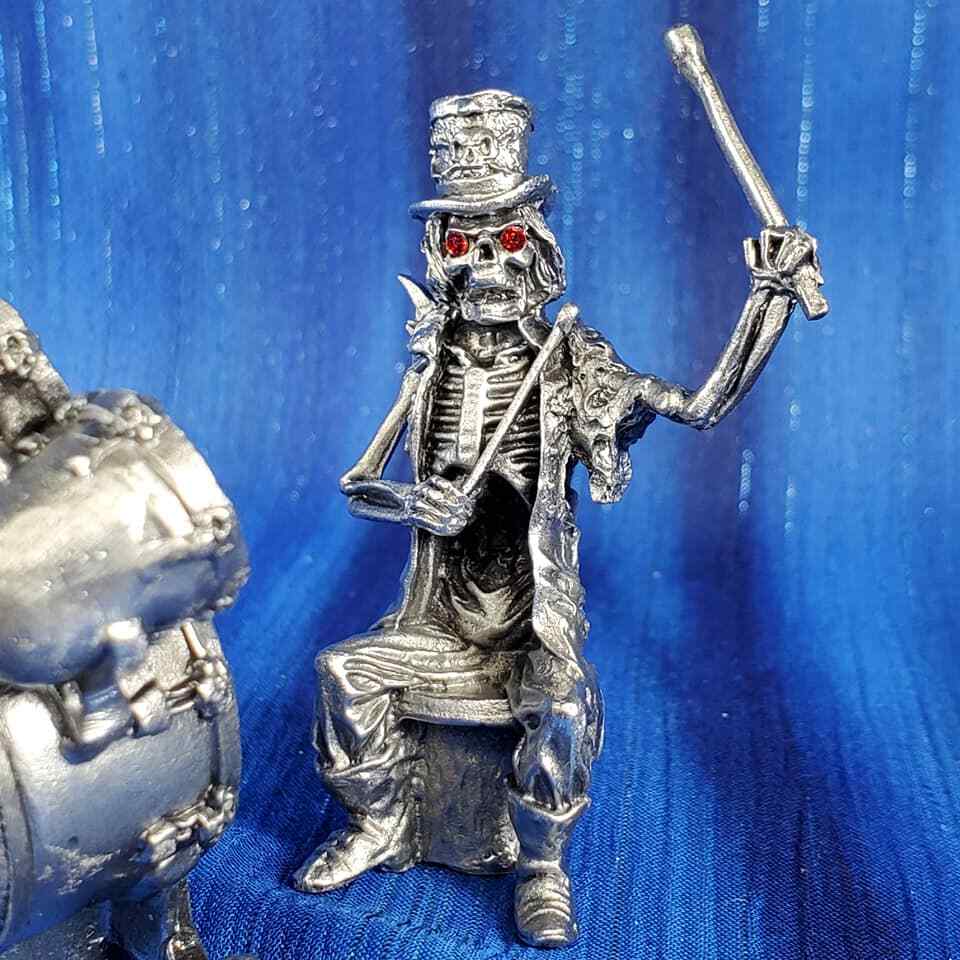 Pewter Skeleton Figurines