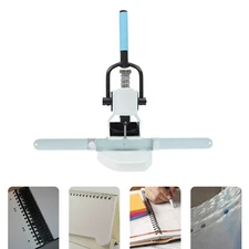 Manual Single Hole Punching Machine Paper Hole Puncher for School / Office White