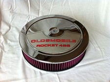Chrome Air Cleaner Washable Filter 14x3 Oldsmobile 455 Edelbrock Carburetor New