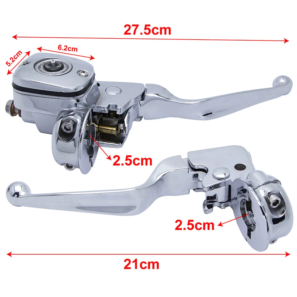 Bomba de palanca de embrague de freno de motocicleta cilindro maestro para Harley Softail Fat Boy Foto 2 de 4