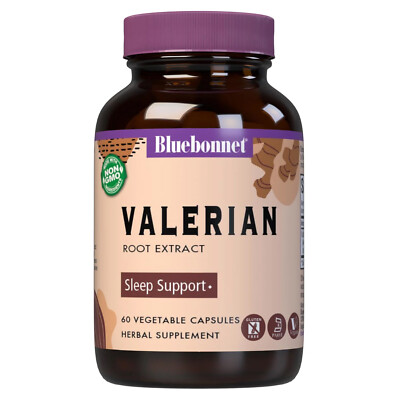 Bluebonnet Valerian Root Extract 60 60 Vegetable Capsules, Sleep Support