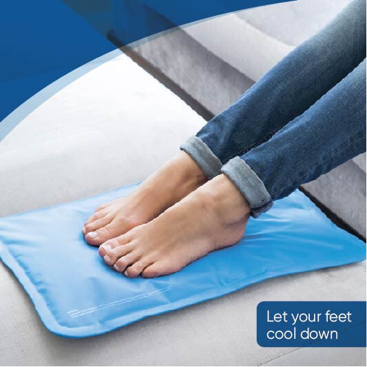 Instant Chill Cooling Pillow Pad Non Leaking Gel Insert Portable