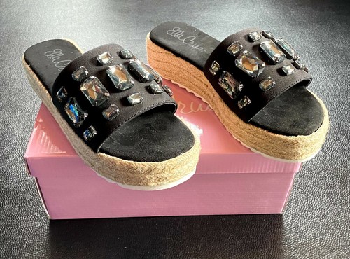 Ella Cruz Sandale Slipper schwarz Größe 38 NEU